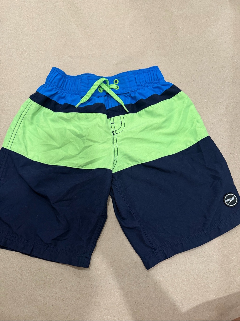 Speedo Kids Colorblock Swim Trunks Size Medium